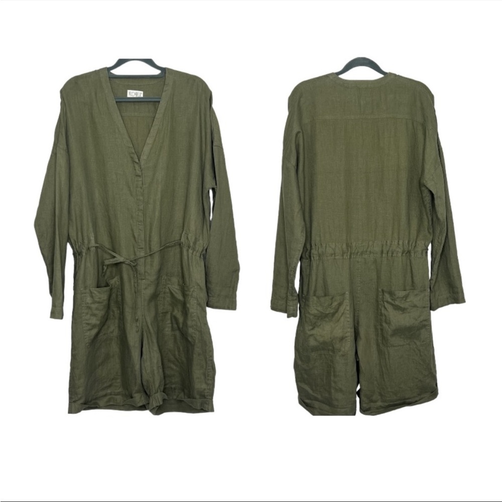 Rowie The Label Linen Green Shorts
Romper Jumpsuit size Small